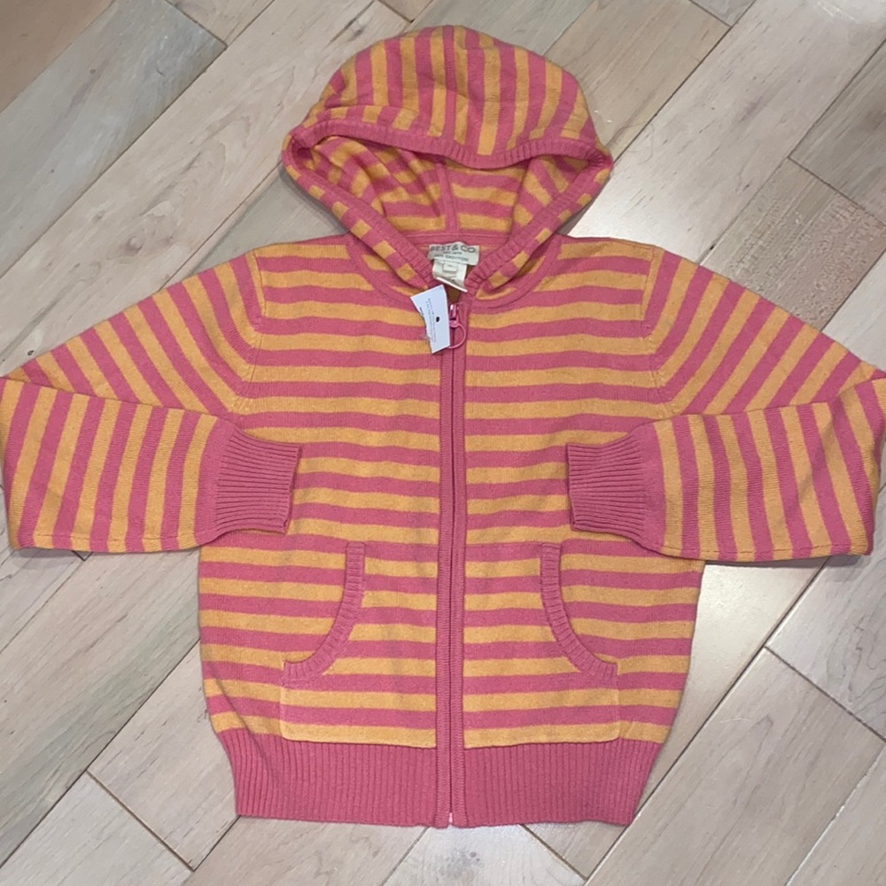 Best & Co. cashmere girls hoodie zip jacket